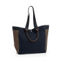 BEAU AWARE™ 400gsm recycled canvas all-round shopper, donkerblauw