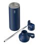 Ocean Bottle Peak GO 710 ml gerecyclede roestvrijstalen waterfles - Oceaanblauw