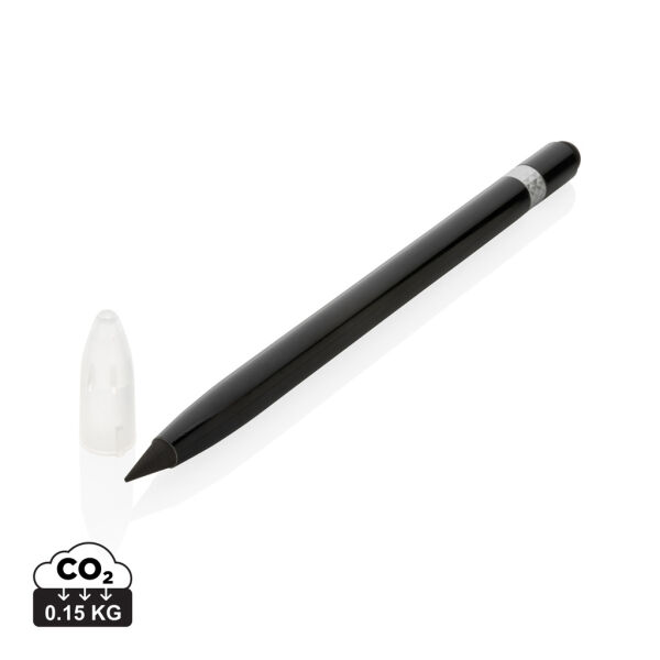Aluminium inktloze pen met gum Aluminium inktloze pen met gum