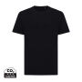 Iqoniq Kakadu relaxed gerecycled katoen t-shirt, zwart (XS)