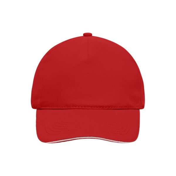 5 Panel Sandwich Cap red/white one size 5 Panel Sandwich Cap red/white one size