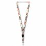 Afneembare polyester keycord met gesublimeerde satijnen overlay