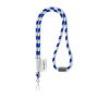 Polyester 2-kleurige koord-lanyard met full color label