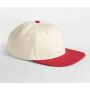 CONTRAST FLAT PEAK 6 PANEL CAP, NATURAL/RED, One size, BEECHFIELD