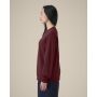 Stella Thinker - Het dames crewneck sweatshirt van gerecycled katoen - Burgundy (XS)