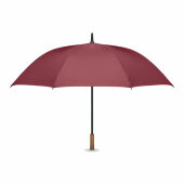 RAYNA - 27" auto paraplu houten greep - Bordeaux