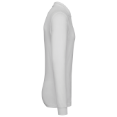 Bio180 piqué herenpolo lange mouwen White XS
