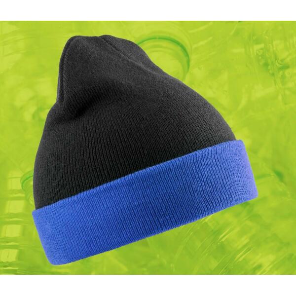 RECYCLED BLACK COMPASS BEANIE