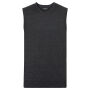 V-Neck Sleeveless Knitted Pullover charcoal marl XXL