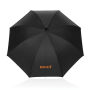 Swiss Peak Vero Aware™ RPET 25” umbrella met luxe handvat, zwart