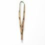 Zeefdruk lanyard van kurk en polyester Zeefdruk lanyard van kurk en polyester