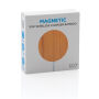 10W bamboe magnetische draadloze lader, bruin