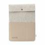Recycled Felt & Apple Leather Laptop Sleeve Plus 14"