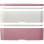 MIYO Renew double layer lunch box - Pink/Ivory white/White