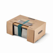 Black+Blum RVS Sandwichbox Groot, turquoise