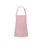SHORT BIB APRON BASIC WITH BUCKLE AND POCKET, ROSE, One size, KARLOWSKY