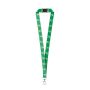 DOVER. Gerecycled polyester (100% rPET) sublimatie lanyard met karabijnhaak