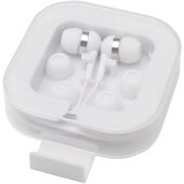 Dofida bedrade Type-C oordopjes met opbergdoos van gerecycled plastic - Wit