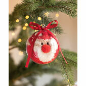SNUG M - Kerstman sokken balornament - Rood