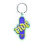 Gepersonaliseerde NFC-sleutelhanger van PVC-rubber met een enkelzijdig logo-ontwerp