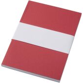 Novella Austen A5 gerecycled notitieboek met zachte cover, 100 vellen - Rood