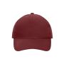 5 Panel Cap Heavy Cotton burgundy