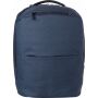 Polyester (600D) laptoptas Nicolas blauw