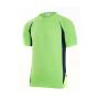 TWO-TONE TECHNICAL T-SHIRT, LIME/NAVY, XXL, VELILLA