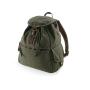 CANVAS BACKPACK, VINTAGE MILITARY GREEN, One size, QUADRA