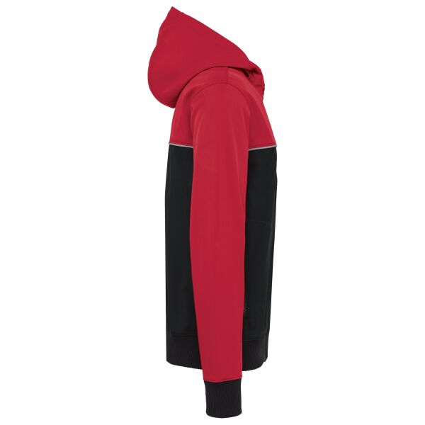 3-laags unisex softshelljas in twee kleuren Black / Red 3XL 3-laags unisex softshelljas in twee kleuren Black / Red 3XL
