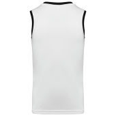 Basketbalshirt voor heren White / Black 4XL