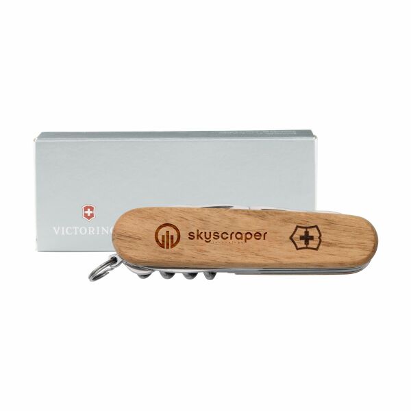 Victorinox Huntsman Wood zakmes in geschenkdoos Victorinox Huntsman Wood zakmes in geschenkdoos