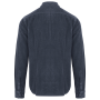 Ecologisch verwassen herenovershirt van ribfluweel Washed Navy Blue XS