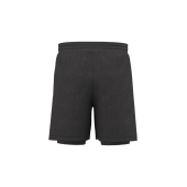 2-in-1 duurzame short met ingewerkte ondershort Marl Dark Grey XXL 2-in-1 duurzame short met ingewerkte ondershort Marl Dark Grey XXL