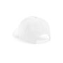 JUNIOR ORGANIC COTTON 5 PANEL CAP, WHITE, One size, BEECHFIELD