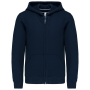 Kinder sweatvest met capuchon Navy 8/10 jaar