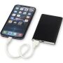 Pep type-C powerbank van 4000 mAh van gerecycled aluminium - Zwart