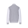 College jacket unisex Oxford Grey / White XXL