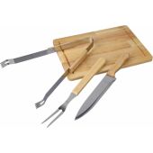 Roestvrijstalen barbecueset Kathleen zwart