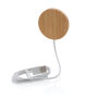 10W bamboe magnetische draadloze lader, bruin