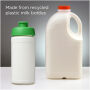 Baseline 500 ml recycled sport bottle with flip lid - White/Green