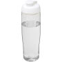 H2O Active® Tempo 700 ml sportfles met flipcapdeksel - Transparant/Wit