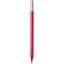 SMART balpen van gerecycled aluminium met draaimechanisme (zwarte inkt) - Rood