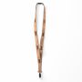 Zeefdruk lanyard van kurk en polyester