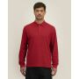 Prepster 2.0 Long Sleeve - De unisex polo met lange mouwen - Passionate Red (XXS)
