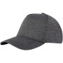 Manu stretch cap met 5 panelen - Charcoal