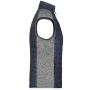 Ladies' Knitted Hybrid Vest light melange/anthracite melange XXL