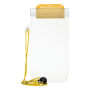 Transparant spatwaterdicht telefoontasje SMART SPLASH geel