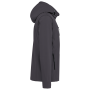 3-laags uniseks softshelljas met afneembare capuchon en mouwen Titanium XXL