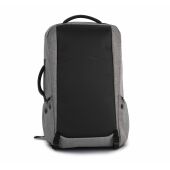 Antidiefstalrugzak van polyester. Graphite Grey Heather / Black One Size